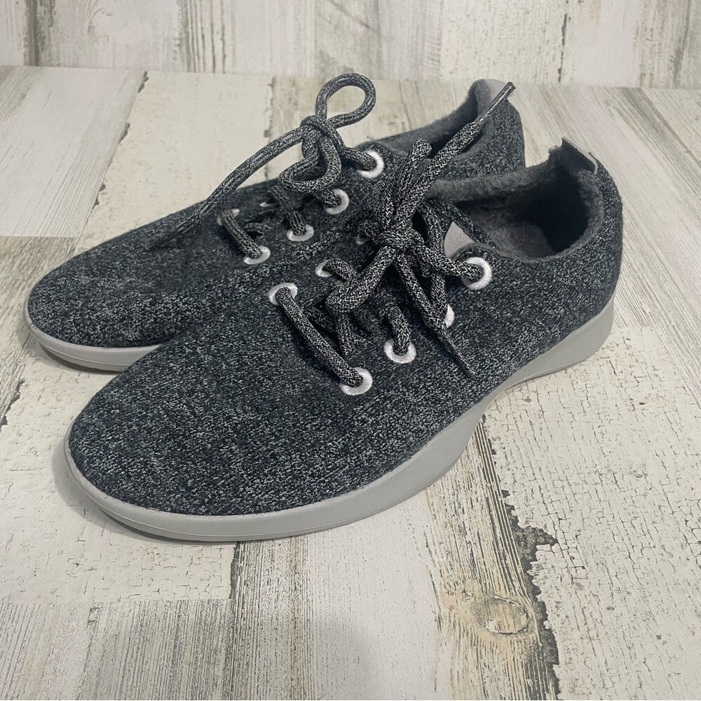 Allbirds Wool Runners Running Shoes Merino Gray Lace Up Comfort Sneaker Size 9